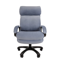 Кресло офисное Chairman СН 505, НАГРУЗКА до 150 кг, велюр, голубое