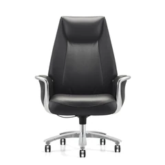 Кресло HAWASAN (ХАВАСАН) PREMIUM EX-800, до 200 кг, синхромеханизм, алюминий, экокожа, черное, 533234