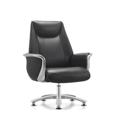Кресло HAWASAN (ХАВАСАН) PREMIUM EX-801, до 200 кг, алюминий, экокожа, черное, 533235