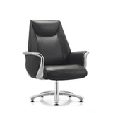 Кресло HAWASAN (ХАВАСАН) PREMIUM EX-801, до 200 кг, алюминий, экокожа, черное, 533235