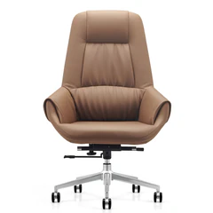 Кресло HAWASAN (ХАВАСАН) PREMIUM EX-810, хромированная сталь, экокожа, коричневое, 533236