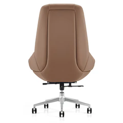 Кресло HAWASAN (ХАВАСАН) PREMIUM EX-810, хромированная сталь, экокожа, коричневое, 533236
