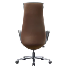 Кресло HAWASAN (ХАВАСАН) PREMIUM EX-820, синхромеханизм, слайдер, экокожа, графит/<wbr/>коричневое, 533238