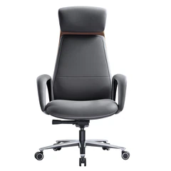 Кресло HAWASAN (ХАВАСАН) PREMIUM EX-820, синхромеханизм, слайдер, экокожа, графит/<wbr/>коричневое, 533238