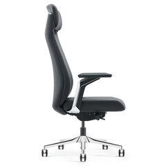 Кресло HAWASAN (ХАВАСАН) PREMIUM EX-830 X-ONE, синхромеханизм, алюминий, экокожа, черное, 533239
