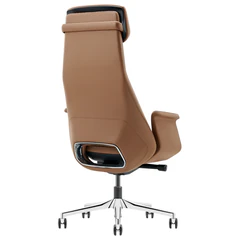 Кресло HAWASAN (ХАВАСАН) PREMIUM &laquo;STELLAR EX-840&raquo;, синхромеханизм, алюминий, экокожа, коричневое, 533242