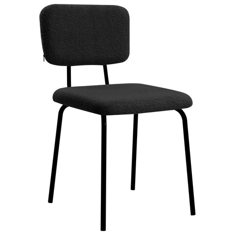 Стулья BRABIX "Ideal CF-080", КОМПЛЕКТ 4 шт., черный каркас, букле черный, 533244 - фото 6