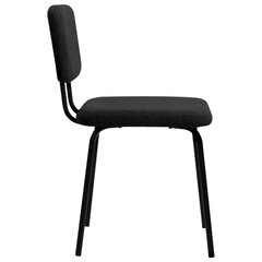 Стулья BRABIX &laquo;Ideal CF-080&raquo;, КОМПЛЕКТ 4 шт., черный каркас, букле черный, 533244