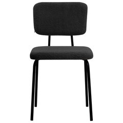 Стулья BRABIX &laquo;Ideal CF-080&raquo;, КОМПЛЕКТ 4 шт., черный каркас, букле черный, 533244