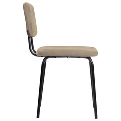 Стулья BRABIX &laquo;Dream CF-090&raquo;, КОМПЛЕКТ 4 шт., черный каркас, ткань бежевая, 533251