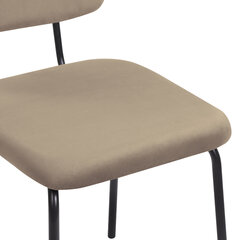 Стулья BRABIX &laquo;Dream CF-090&raquo;, КОМПЛЕКТ 4 шт., черный каркас, ткань бежевая, 533251