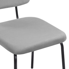 Стулья BRABIX &laquo;Dream CF-090&raquo;, КОМПЛЕКТ 4 шт., черный каркас, ткань серая, 533252