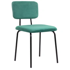 Стулья BRABIX "Dream CF-090", КОМПЛЕКТ 4 шт., черный каркас, ткань зеленая, 533253