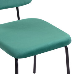 Стулья BRABIX &laquo;Dream CF-090&raquo;, КОМПЛЕКТ 4 шт., черный каркас, ткань зеленая, 533253