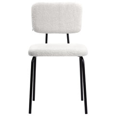 Стулья BRABIX &laquo;Ideal CF-080&raquo;, КОМПЛЕКТ 4 шт., черный каркас, букле белый, 533254