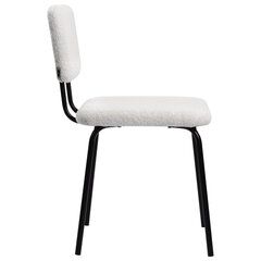 Стулья BRABIX &laquo;Ideal CF-080&raquo;, КОМПЛЕКТ 4 шт., черный каркас, букле белый, 533254