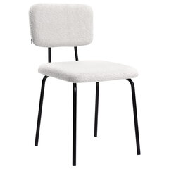 Стулья BRABIX &laquo;Ideal CF-080&raquo;, КОМПЛЕКТ 4 шт., черный каркас, букле белый, 533254