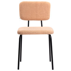 Стулья BRABIX &laquo;Ideal CF-080&raquo;, КОМПЛЕКТ 4 шт., черный каркас, букле бежевый, 533255