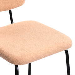 Стулья BRABIX &laquo;Ideal CF-080&raquo;, КОМПЛЕКТ 4 шт., черный каркас, букле бежевый, 533255