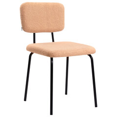 Стулья BRABIX &laquo;Ideal CF-080&raquo;, КОМПЛЕКТ 4 шт., черный каркас, букле бежевый, 533255