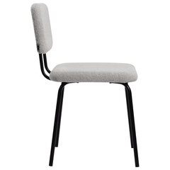 Стулья BRABIX &laquo;Ideal CF-080&raquo;, КОМПЛЕКТ 4 шт., черный каркас, букле серый, 533256