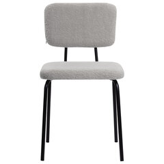 Стулья BRABIX &laquo;Ideal CF-080&raquo;, КОМПЛЕКТ 4 шт., черный каркас, букле серый, 533256