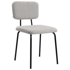 Стулья BRABIX &laquo;Ideal CF-080&raquo;, КОМПЛЕКТ 4 шт., черный каркас, букле серый, 533256