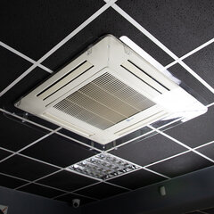 Экран для кондиционера потолочного размером от 650&times;650 до 750&times;750 мм, ПЭТ, прозрачный, 1,5 мм