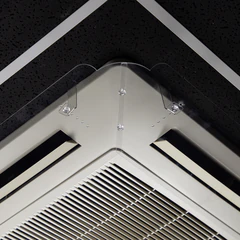 Экран для кондиционера потолочного размером от 850&times;850 до 950&times;950 мм, ПЭТ, прозрачный, 1,5 мм