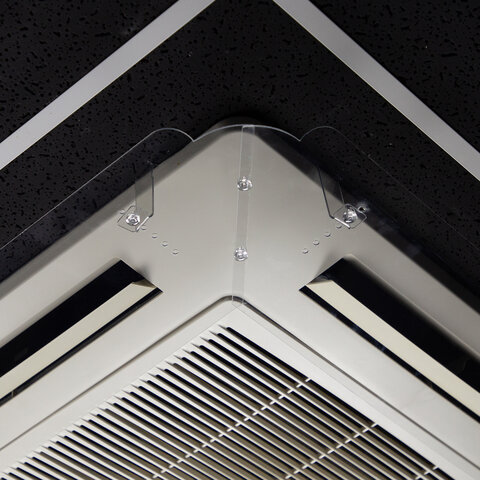 Экран для кондиционера потолочного размером от 850х850 до 950х950 мм, ПЭТ, прозрачный, 1,5 мм, 10000060