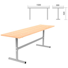 Скамья на 3 места &laquo;ССТ 1500&raquo;, 1500&times;300&times;420 мм, каркас металл, сиденье ЛДСП бук