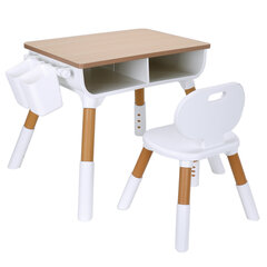 Стол детский + стул BRABIX KIDS CS-001, растущий, 2-7 лет, ЛДСП, пластик, 533288