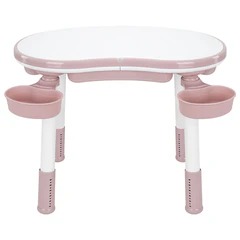 Стол детский трансформер 3 в 1 BRABIX KIDS CT-001, растущий, 2-8 лет, пластик, розовый, 533289