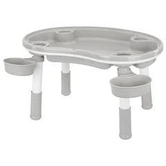 Стол детский трансформер 3 в 1 BRABIX KIDS CT-001, растущий, 2-8 лет, пластик, серый, 533290