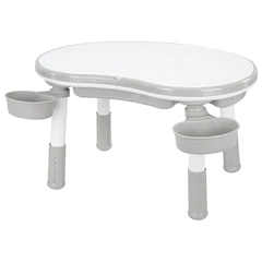 Стол детский трансформер 3 в 1 BRABIX KIDS CT-001, растущий, 2-8 лет, пластик, серый, 533290