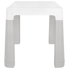 Стол детский + стул BRABIX KIDS CS-003, 2-7 лет, пластик белый + серый, 533292