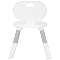 Стул детский растущий BRABIX KIDS CC-001, 2-8 лет, пластик серый + белый, 533293