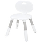 Стул детский растущий BRABIX KIDS CC-001, 2-8 лет, пластик серый + белый, 533293