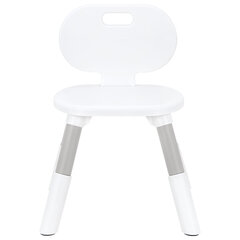 Стул детский растущий BRABIX KIDS CC-001, 2-8 лет, пластик серый + белый, 533293