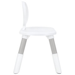 Стул детский растущий BRABIX KIDS CC-001, 2-8 лет, пластик серый + белый, 533293