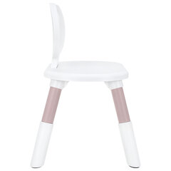 Стул детский BRABIX KIDS CC-001, 2-8 лет, пластик розовый + белый, 533294
