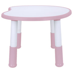 Стол детский BRABIX KIDS CT-002, растущий, 2-8 лет, пластик белый + розовый, 533295