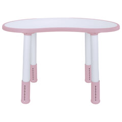 Стол детский BRABIX KIDS CT-002, растущий, 2-8 лет, пластик белый + розовый, 533295