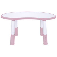 Стол детский BRABIX KIDS CT-002, растущий, 2-8 лет, пластик белый + розовый, 533295