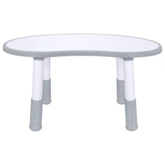 Стол детский BRABIX KIDS CT-002, растущий, 2-8 лет, пластик белый + серый, 533296