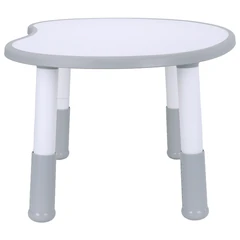 Стол детский BRABIX KIDS CT-002, растущий, 2-8 лет, пластик белый + серый, 533296