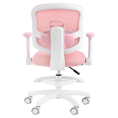 Кресло детское с подставкой для ног BRABIX KIDS &laquo;MG-215&raquo;, сетка/<wbr/>ткань TW, розовое, 533311