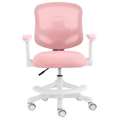 Кресло детское с подставкой для ног BRABIX KIDS &laquo;MG-215&raquo;, сетка/<wbr/>ткань TW, розовое, 533311