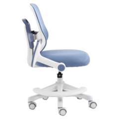 Кресло детское с подставкой для ног BRABIX KIDS &laquo;MG-215&raquo;, сетка/<wbr/>ткань TW, голубое, 533312