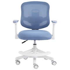 Кресло детское с подставкой для ног BRABIX KIDS &laquo;MG-215&raquo;, сетка/<wbr/>ткань TW, голубое, 533312